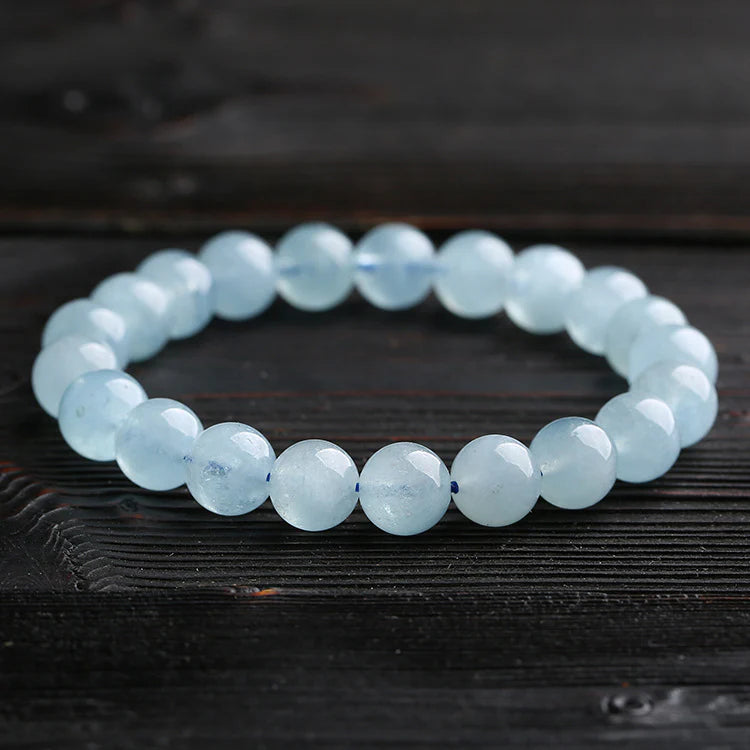 Blaues Aquamarin Armband - Erdend & Beruhigend