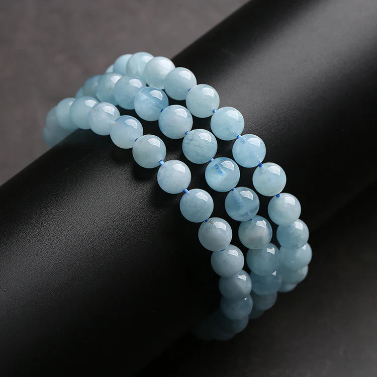 Blaues Aquamarin Armband - Erdend & Beruhigend