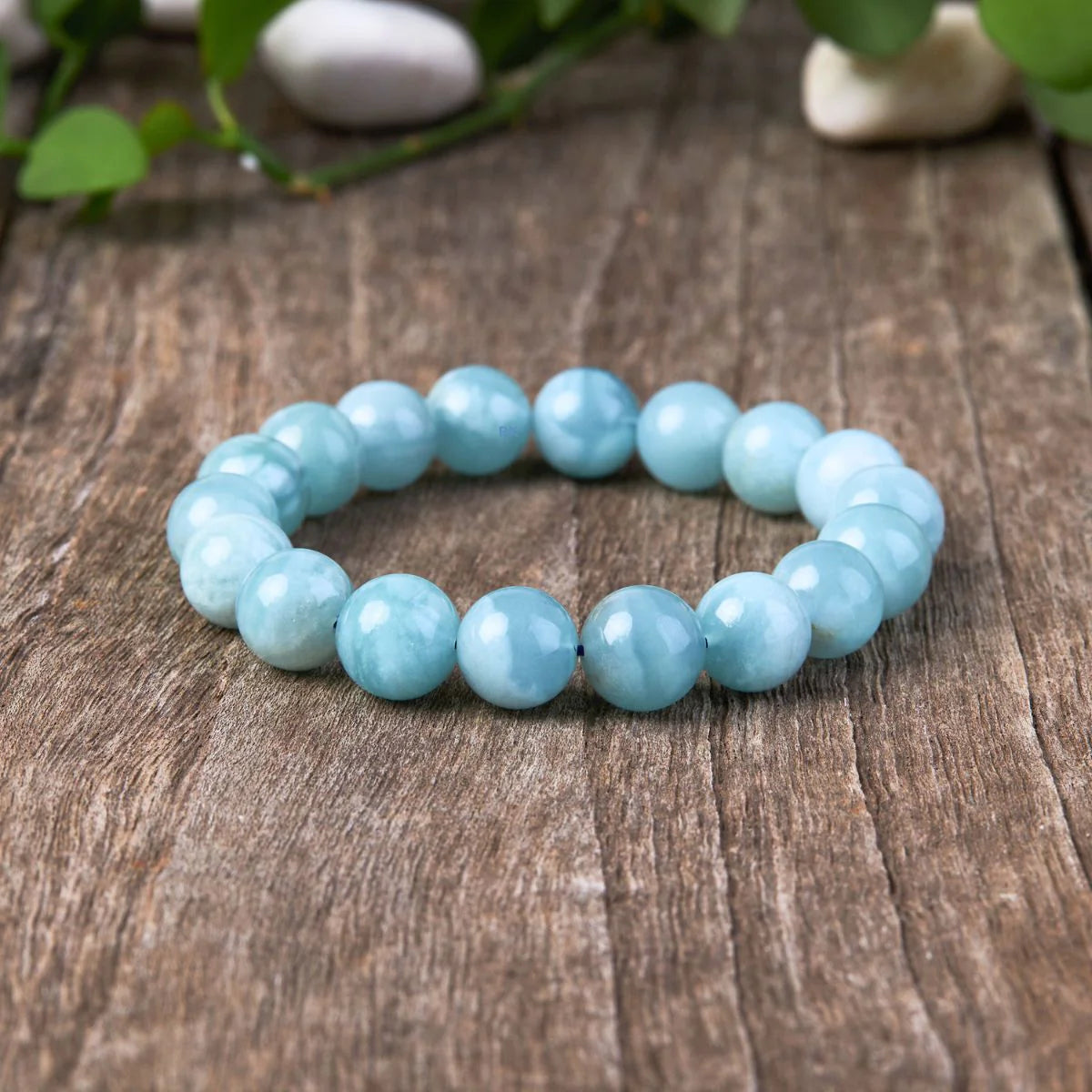 Blaues Aquamarin Armband - Erdend & Beruhigend
