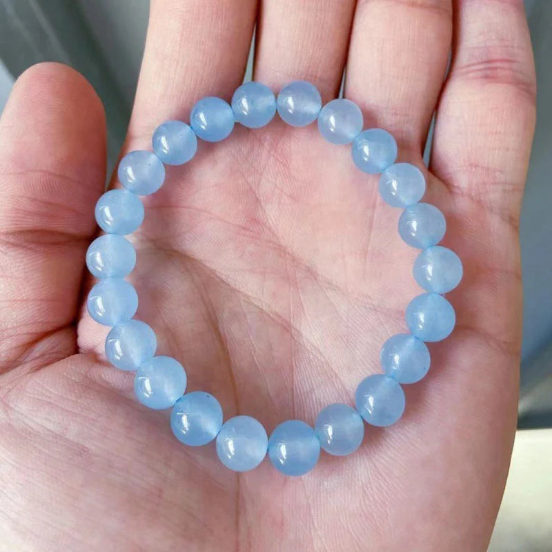 Blaues Aquamarin Armband - Erdend & Beruhigend