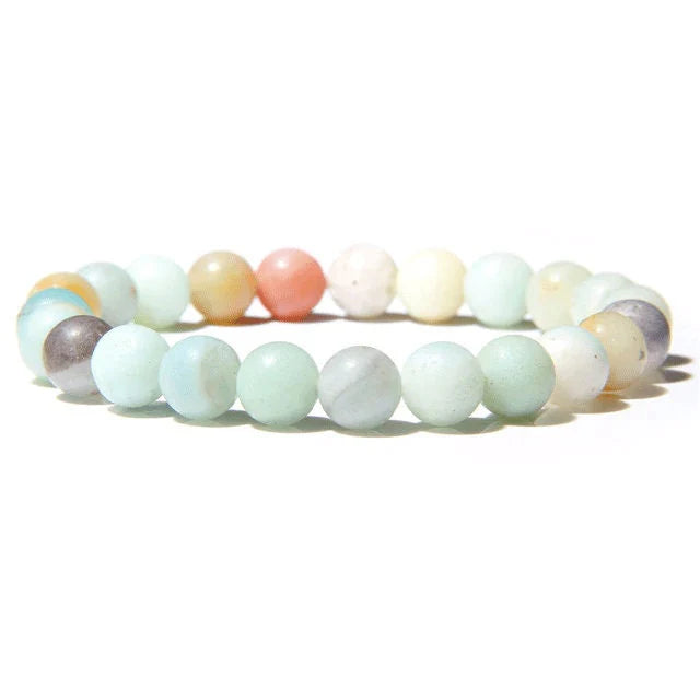 Amazonite Crystal Handmade Bead Bracelet