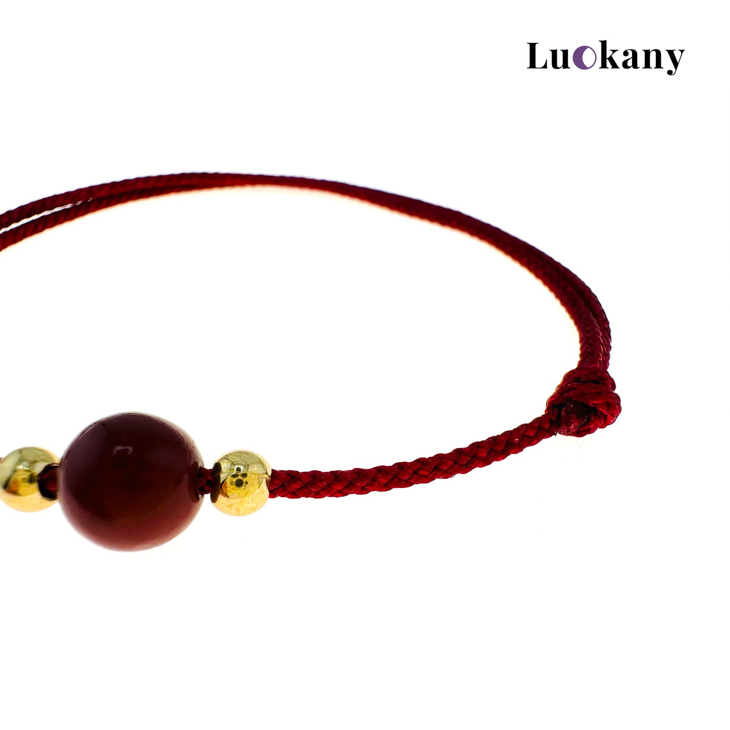 Little Red String with Cinnabar Lotus Bracelet for Success