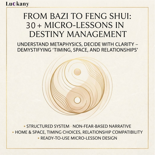From Bazi to Feng Shui: 30+ Micro-Lessons in Destiny Management (Ongoing Series)