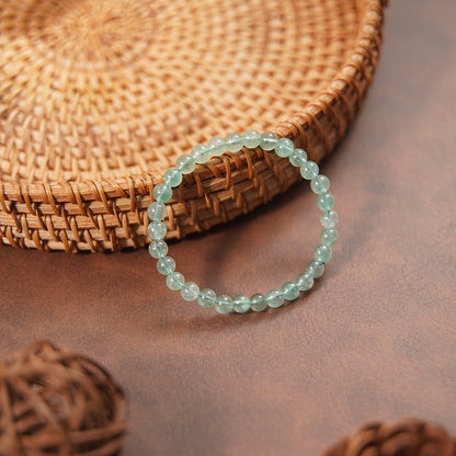 Green Weathered Agate Crystal Bracelet Stone Handmade