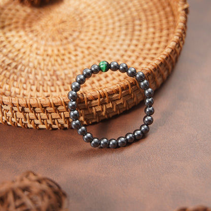 Joint Pain Support Malachite & Hematite Bracelet (Non-Magnetic)