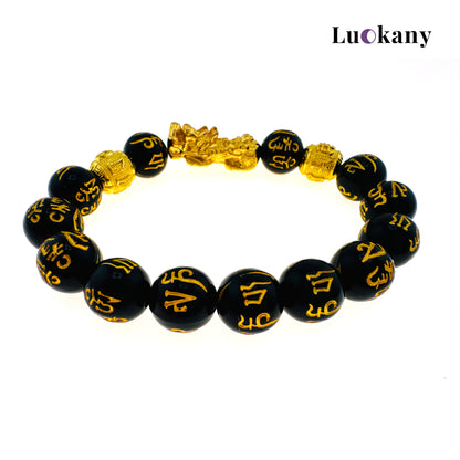 Wealth Attraction Pixiu Mantra Bracelet