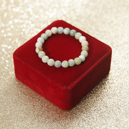 Amazonite Crystal Handmade Bead Bracelet