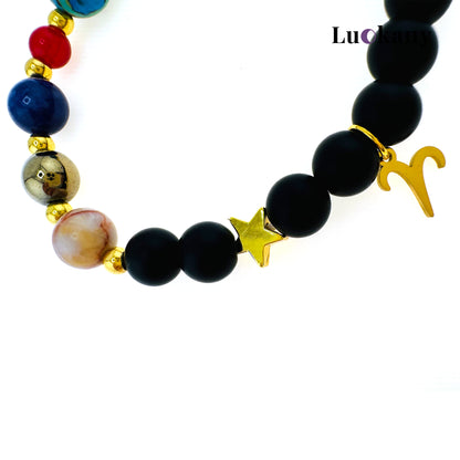 Aries Zodiac Crystal Bracelet