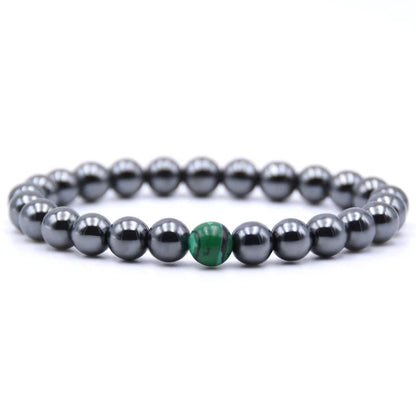 Joint Pain Support Malachite & Hematite Bracelet (Non-Magnetic)