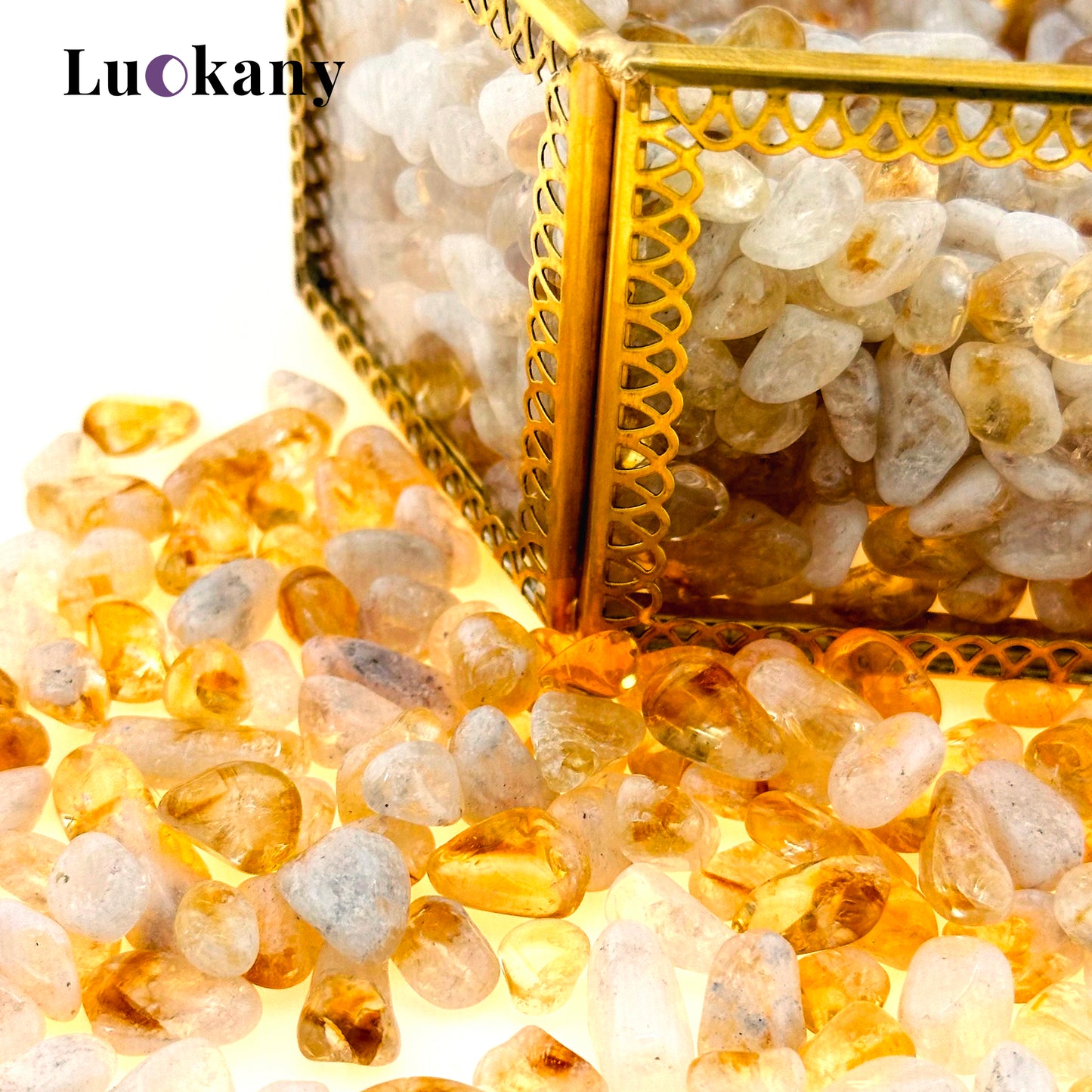 Golden Vortex•Citrine Fragments for Wealth & Career Surge