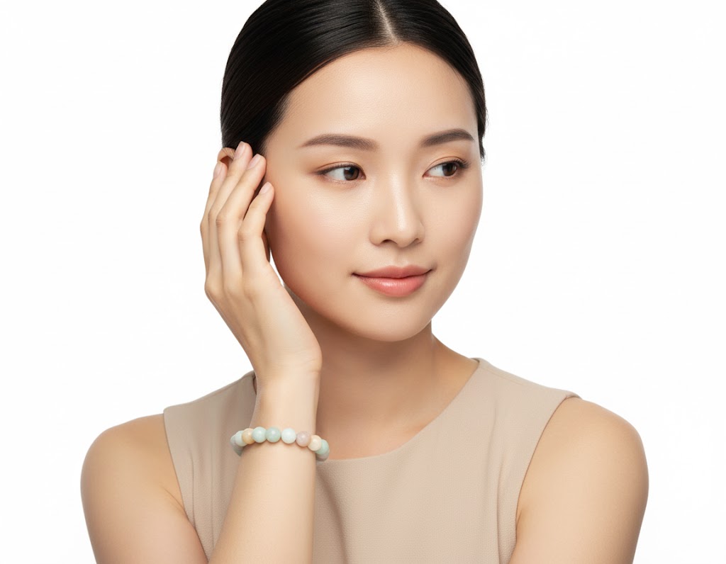 Amazonite Crystal Handmade Bead Bracelet