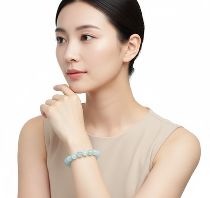 Blaues Aquamarin Armband - Erdend & Beruhigend